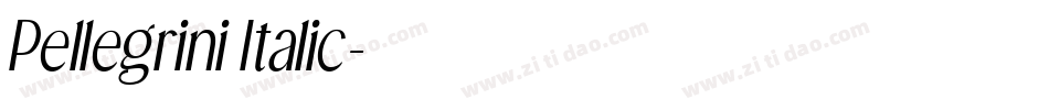 Pellegrini Italic字体转换